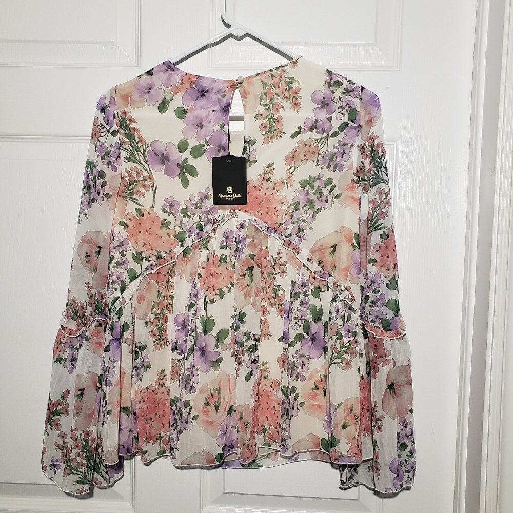MASSIMO DUTTI NWT floral blouse - Picture 4 of 4